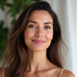 Retrato de Sofía Martín, psicóloga especialista en mindfulness, con una expresión de calma y empatía.
